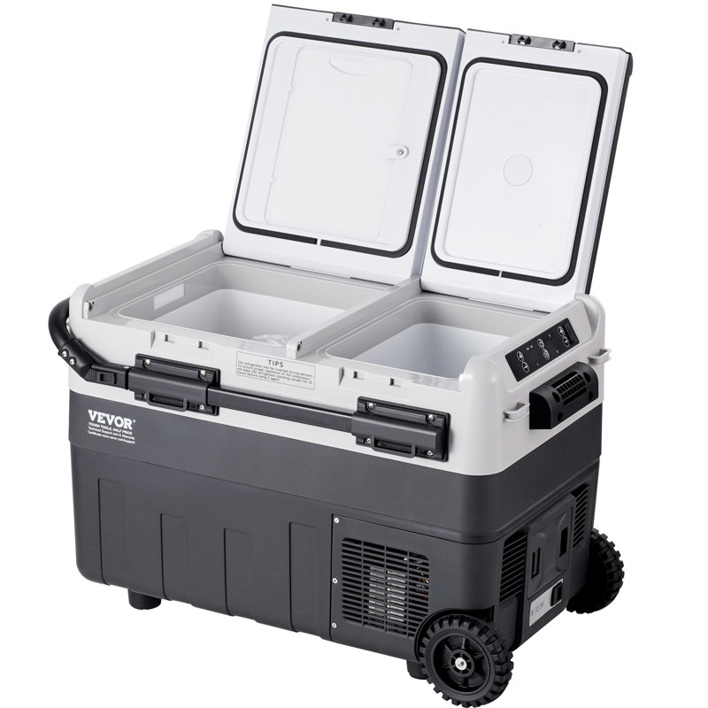VEVOR Portable Car Refrigerator Freezer Compressor 50 L Dual Zone